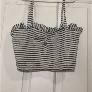 Striped crop top